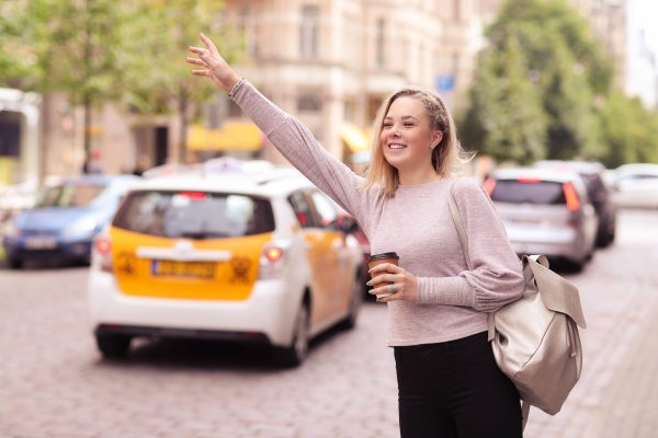 Beautiful girl at the street